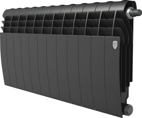 Радиатор ROYAL THERMO Biliner 350 - 12 секции биметалл Noir Sable [НС-1197122]
