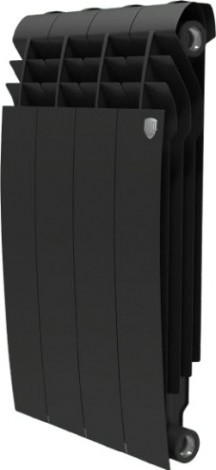 Радиатор ROYAL THERMO Biliner 500 new - 4 секции биметалл Noir Sable [НС-1176311]
