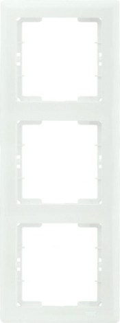Рамка 3-местная вертикальная IEK РВ-3-ББ BOLERO белый [EMB31-K01]