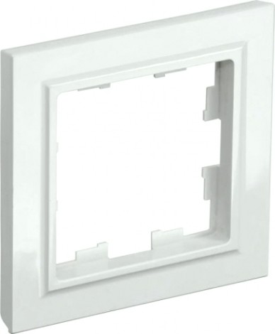 Рамка IEK BRITE РУ-1 1-м белая [BR-M12-K01]