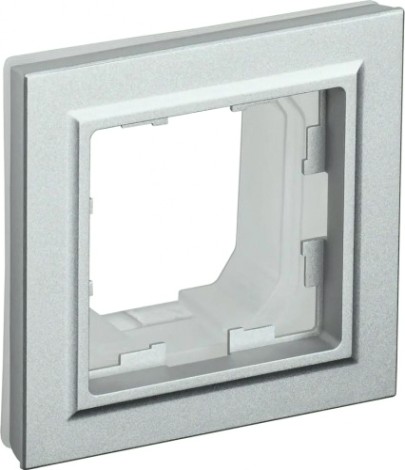 Рамка IEK BRITE РУ-1 алюм. 1-м ip44 [BR-M12-44-K47]