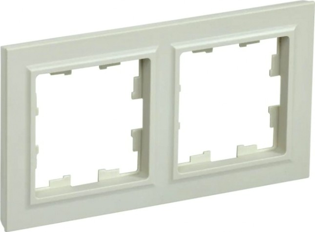 Рамка IEK BRITE РУ-2 2-м бежевая [BR-M22-K10]