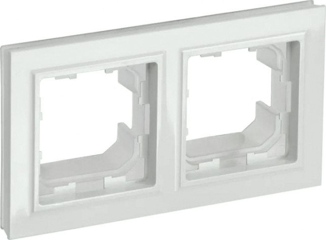 Рамка IEK BRITE РУ-2 2-м ip44 белая [BR-M22-44-K01]