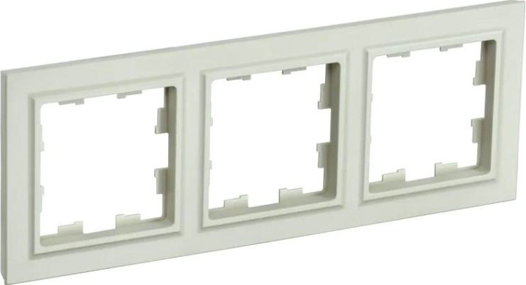 Рамка IEK BRITE РУ-3 3-м беж. [BR-M32-K10]