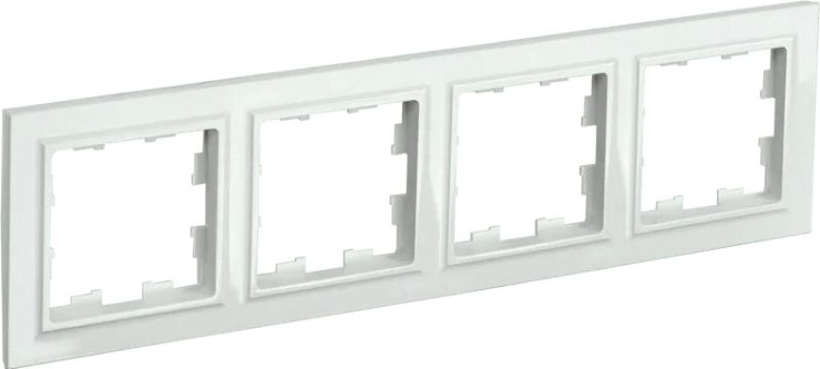 Рамка IEK BRITE РУ-4 4-м белая [BR-M42-K01]