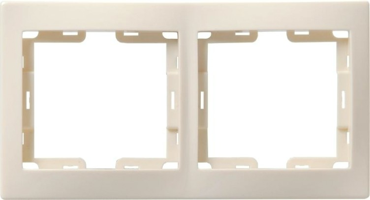 Рамка IEK Кварта РГ-4 2-м горизонт. крем. [EMK20-K33-DM]
