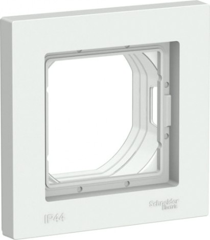 Рамка Systeme Electric AtlasDesign 1-м Aqua ip44 белая ATN440101 [ATN440101]