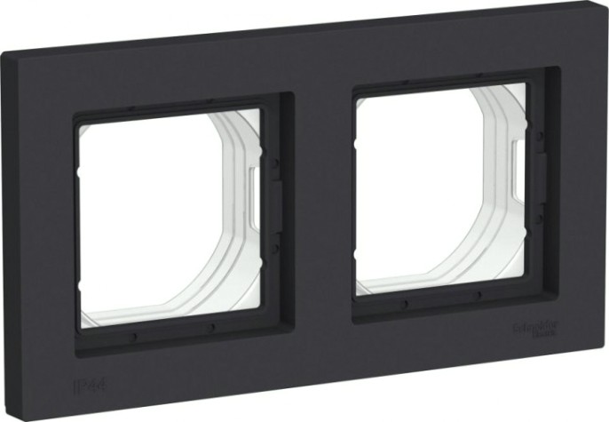 Рамка Systeme Electric AtlasDesign 2-м Aqua ip44 карбон ATN441002 [ATN441002]
