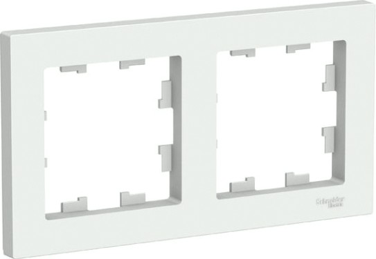 Рамка Systeme Electric AtlasDesign 2-м универсальная, белая ATN000102 [ATN000102]