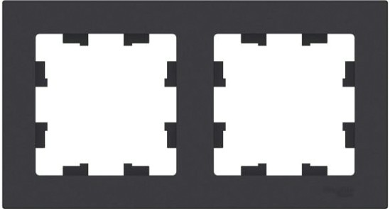 Рамка Systeme Electric AtlasDesign 2-м универсальная, карбон ATN001002 [ATN001002]