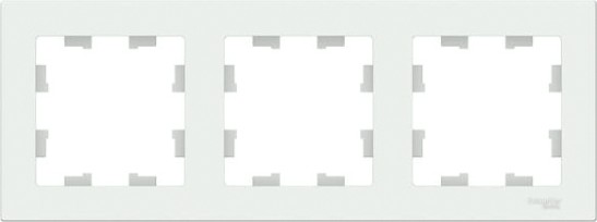 Рамка Systeme Electric AtlasDesign 3-м универсальная, белая ATN000103 [ATN000103]