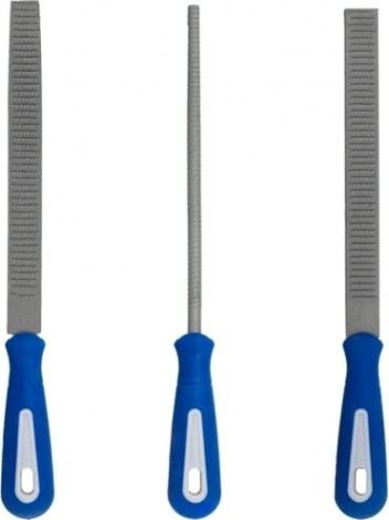 Рашпиль Кобальт 247-828 набор двухкомпонентная рукоятка, № 2, 200 мм (3 шт Рашпиль Кобальт 247-828 набор двухкомпонентная рукоятка, № 2, 200 мм (3 шт