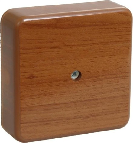 Распаячная коробка IEK КМ41212-05 оп 75х75х20 ip20 (6 клем. 6кв.мм) дуб [UKO10-075-075-020-K24]