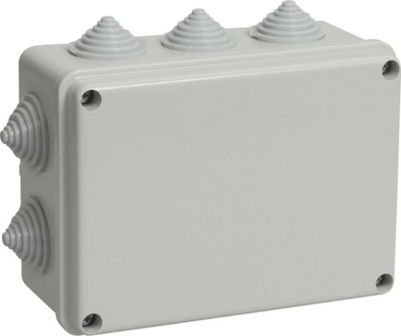 Распаячная коробка IEK KM41241 оп 150х110х70 ip44 (10 каб.ввод.) [UKO10-150-110-070-K41-44]