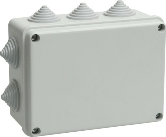 Распаячная коробка IEK KM41242 оп 150х110х70 ip55 (10 каб.ввод.) [UKO10-150-110-070-K41-55]