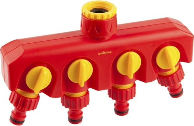 Распределитель 4-х канальный GRINDA 1/2"-3/4" 8-426313 [8-426313_z01]