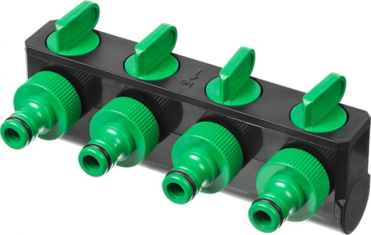 Распределитель РОСТОК RS-4 3/4", четырехканальный, поливочный, с внутренней р [426378]