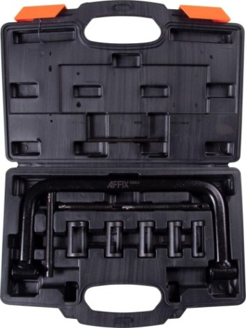 Рассухариватель клапанов Affix универсальный 10 предметов, струбцина, кейс [AF10310006C]