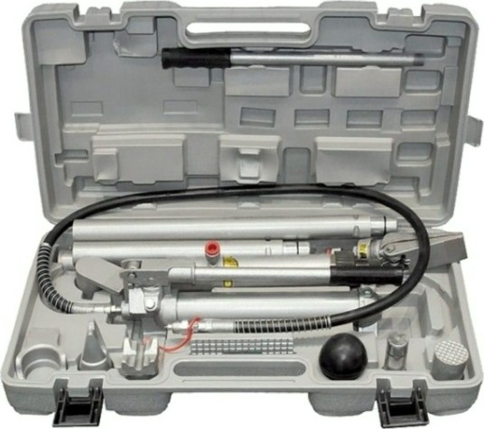 Растяжка гидравлическая MATRIX 10 т 16 предметов, 7 сменных насадок, кейс [513405]