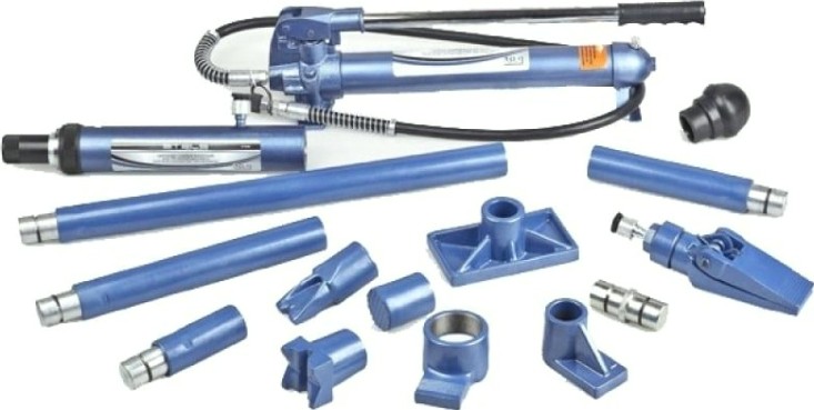 Растяжка гидравлическая STELS 10 т 16 предметов, 7 сменных насадок, кейс [51353]