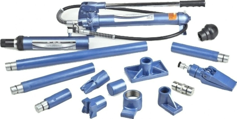 Растяжка гидравлическая STELS 10 т 16 предметов, 7 сменных насадок, кейс [51355]