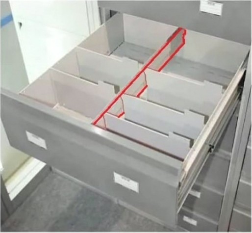 Разделитель поперечный ПРАКТИК AFC-06/2 для картотеки, металл [S20299065202]