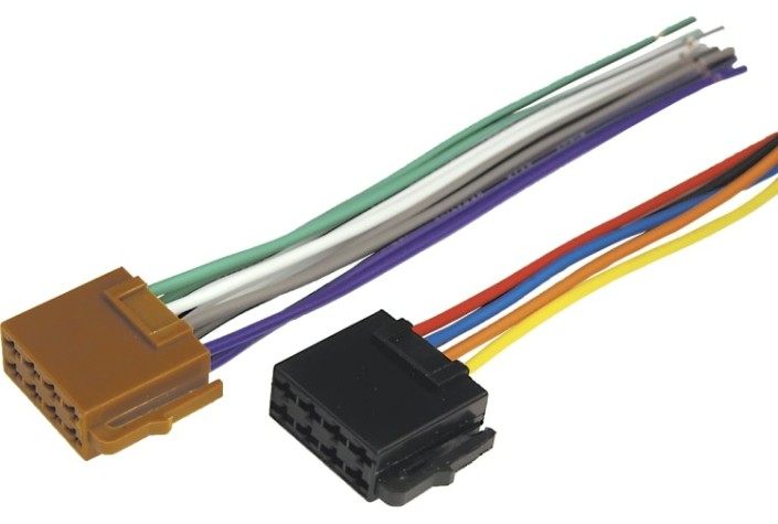 Разъем для автомагнитол REXANT 16-0501 (уп. 10 штук) Евро ISO, 2 гн. акустика+питание [16-0501]