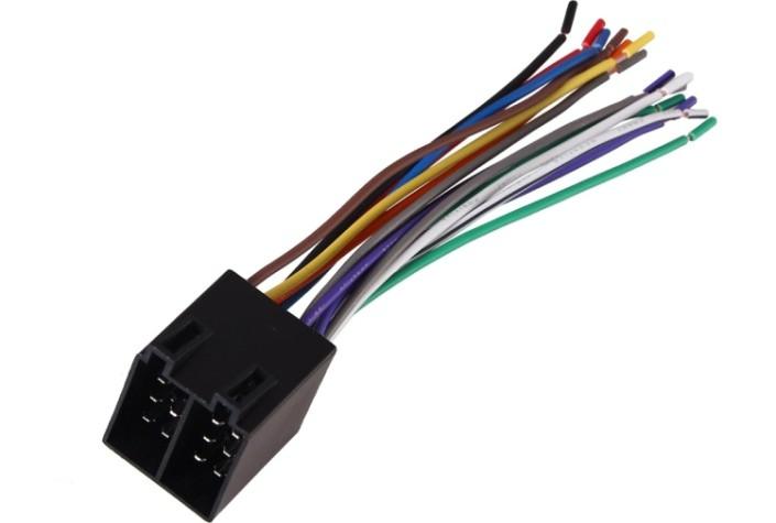 Разъем для автомагнитол REXANT 16-0503 (уп. 10 штук) Евро ISO, сдвоенный штекер акустика+питание [16-0503]