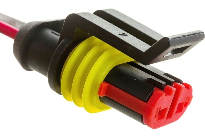 Разъем гнездо автомобильный REXANT 16-0312-9 (уп. 10 штук) DJ7021-1.5-21 с проводом 20см [16-0312-9]