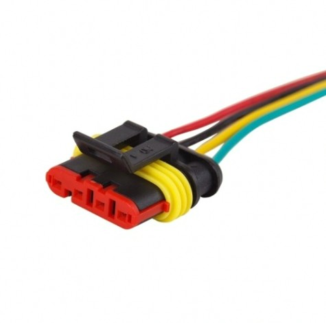 Разъем гнездо автомобильный REXANT 16-0313-9 (уп. 10 штук) DJ7031-1.5-21 с проводом 20см [16-0313-9]