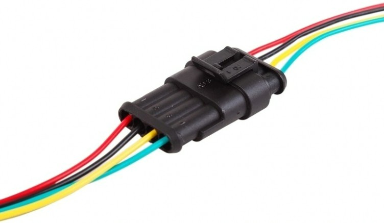 Разъем гнездо автомобильный REXANT 16-0313-9 (уп. 10 штук) DJ7031-1.5-21 с проводом 20см [16-0313-9]