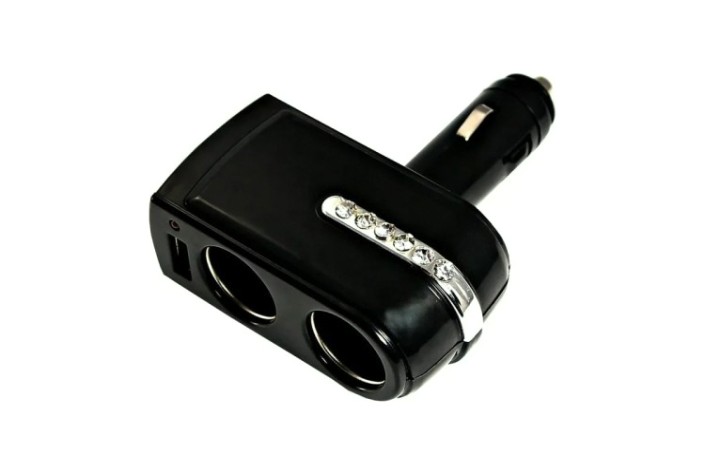 Разветвитель автоприкуривателя REXANT 16-0238 2 гнезда 1хUSB (5B, 1000мА)