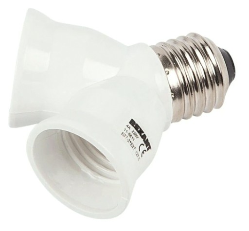 Разветвитель цокольный REXANT 11-8811 Е27-2хЕ27 белый