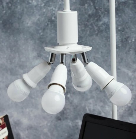 Разветвитель цокольный REXANT 11-8864 Е27-4хЕ27 (поворотный цоколь) белый