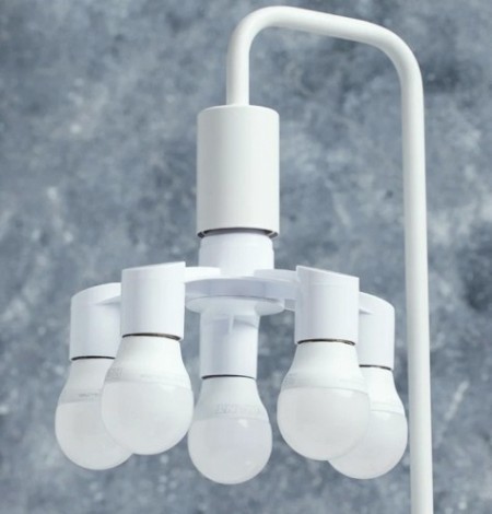 Разветвитель цокольный REXANT 11-8865 Е27-5хЕ27 белый