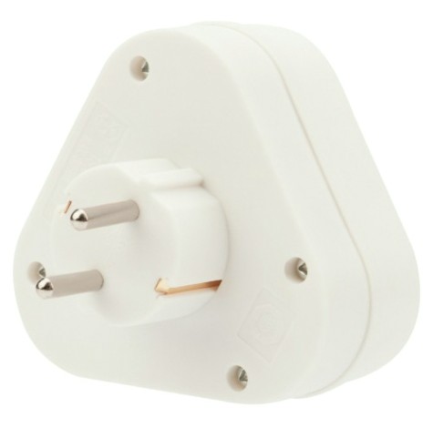 Разветвитель REXANT 11-1069 электрический пирамида 16A с/з белый