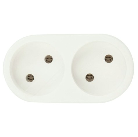 Разветвитель REXANT 11-1074 электрический 10A вертикальный б/з, белый