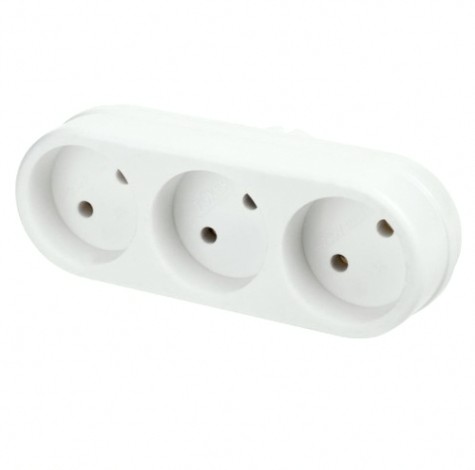 Разветвитель REXANT 11-1078 электрический линейный 10A б/з, вертикальный