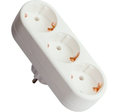 Разветвитель REXANT 11-1079 электрический линейный 16A с/з, вертикальный