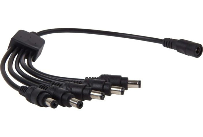 Разветвитель REXANT 14-0318 питания на 5 разъемов 2,1*5,5 мм