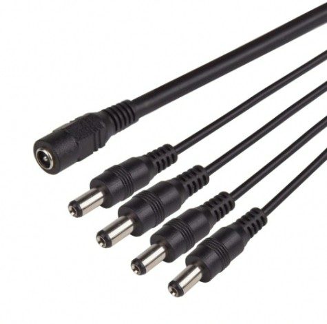 Разветвитель REXANT 14-0319 питания на 4 разъема 2,1*5,5мм