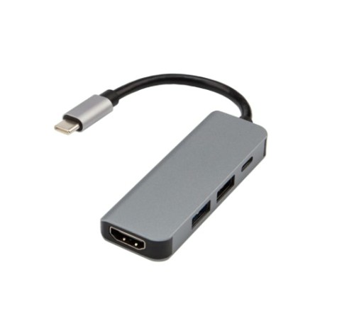 Разветвитель REXANT 18-4151 USB Type-C на 4 порта: 1xHDMI/2xUSB/1xType-C PD
