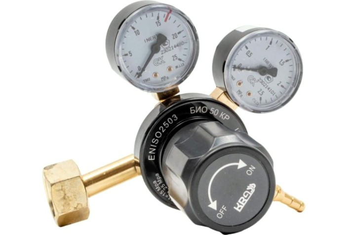 Редуктор на инертные газы KRASS БИО 50 КР (Азот, СО2, Аргон, Гелий) вх. G3/4"; вых М16х1,5 [2117581]