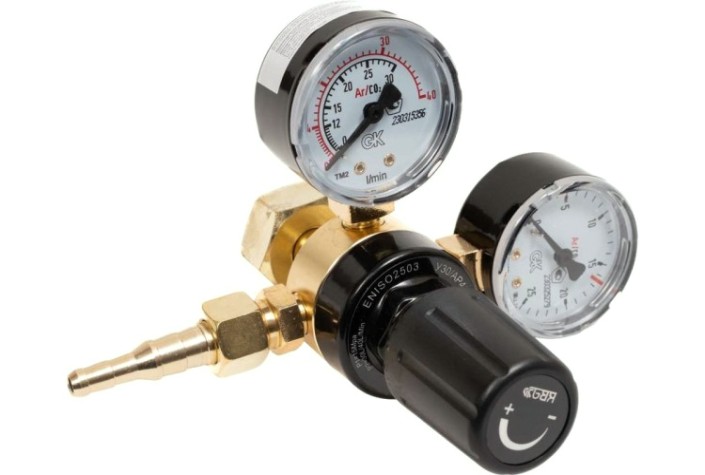 Регулятор расхода газа KRASS У 30/АР 40 для углекислоты и аргона ПОВЕРЕННЫЙ [2133616PV]