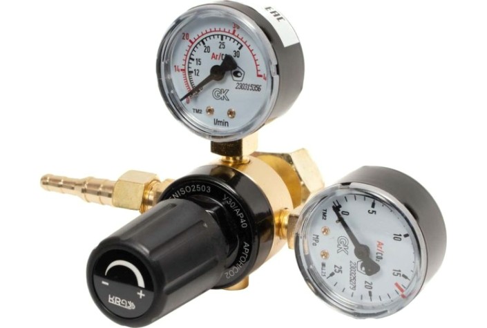 Регулятор расхода газа KRASS У 30/АР 40 для углекислоты и аргона ПОВЕРЕННЫЙ [2133616PV]