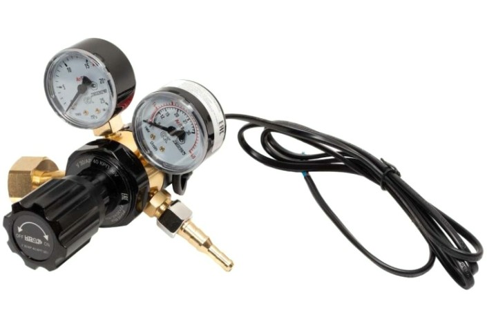 Регулятор расхода газа KRASS У 30/АР 40 КРП 36V для углекислоты и аргона ПОВЕРЕННЫЙ [2133506PV]