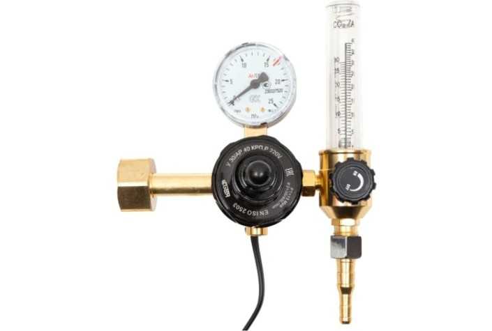 Регулятор расхода газа KRASS У 30/АР 40 КРП Р 220V для углекислоты и аргона ПОВЕРЕННЫЙ [2133503PV]
