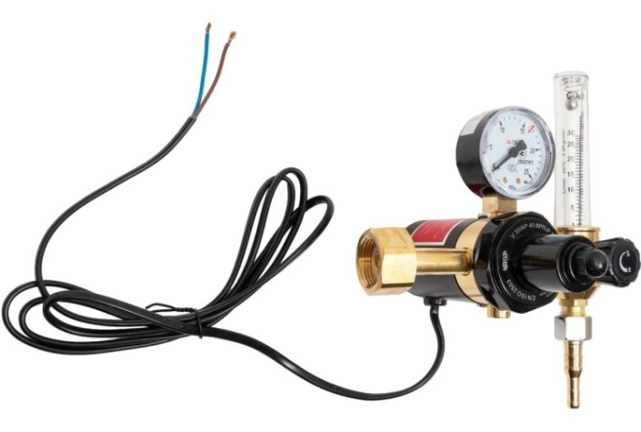 Регулятор расхода газа KRASS У 30/АР 40 КРП Р 36V для углекислоты и аргона ПОВЕРЕННЫЙ [2133502PV]