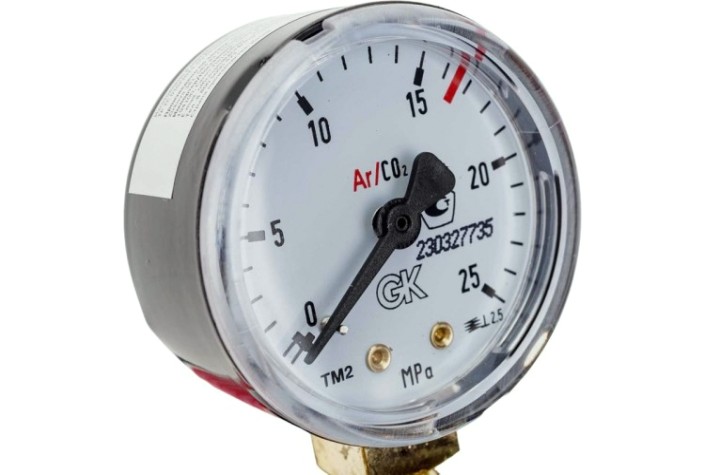 Регулятор расхода газа KRASS У 30/АР 40 КРП Р2 36V для углекислоты и аргона ПОВЕРЕННЫЙ [2133504PV]