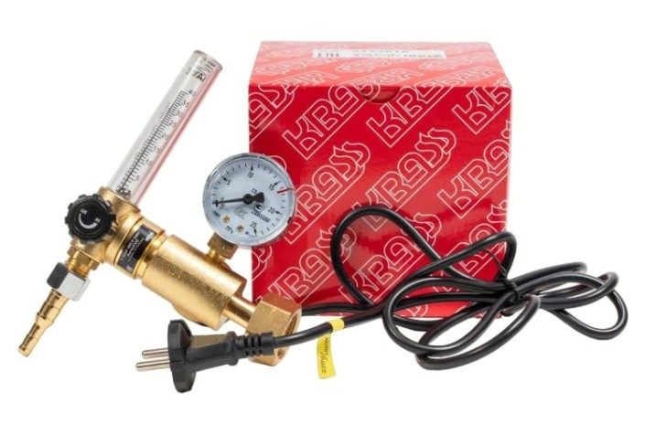 Регулятор расхода газа KRASS У 30/АР 40П Р 220V для углекислоты и аргона ПОВЕРЕННЫЙ [2133619PV]
